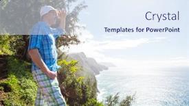  Presentation with kauai hawaii - Beautiful presentation featuring hike-in-na-pali-coast backdrop and a sky blue colored foreground