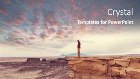  Presentation with utah - Presentation having hike-in-the-utah-mountains background and a gray colored foreground