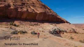  Presentation with utah - Slide set having hike-in-the-utah-mountains background and a  colored foreground