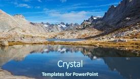  Presentation with wyoming - Theme having hike in wind river range background and a ocean colored foreground