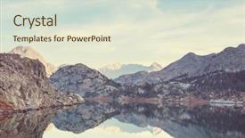  Presentation with wyoming - Cool new slide deck with hike in wind river range backdrop and a sky blue colored foreground