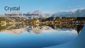  Presentation with wyoming - Beautiful theme featuring hike in wind river range backdrop and a light blue colored foreground