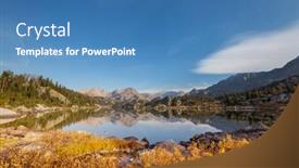  Presentation with wyoming - Cool new theme with hike-in-wind-river-range backdrop and a teal colored foreground