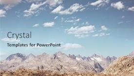  Presentation with wyoming - PPT theme featuring hike-in-wind-river-range background and a light blue colored foreground