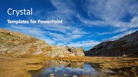  Presentation with wyoming - Presentation theme having hike-in-wind-river-range background and a ocean colored foreground