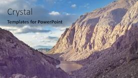  Presentation with wyoming - Amazing presentation theme having hike-in-wind-river-range backdrop and a teal colored foreground