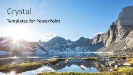  Presentation with wyoming - Presentation theme consisting of hike-in-wind-river-range background and a  colored foreground