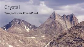  Presentation with wyoming - PPT layouts having hike-in-wind-river-range background and a light gray colored foreground