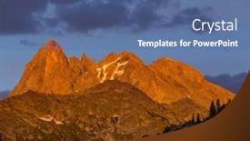  Presentation with wyoming - Presentation with hike-in-wind-river-range background and a ocean colored foreground