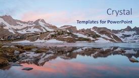  Presentation with wyoming - Theme having hike-in-wind-river-range background and a light blue colored foreground
