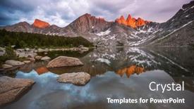  Presentation with wyoming - Presentation enhanced with hike-in-wind-river-range background and a tawny brown colored foreground