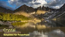  Presentation with wyoming - Slide set with hike-in-wind-river-range background and a tawny brown colored foreground