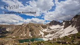  Presentation with wyoming - Presentation theme featuring hike-in-wind-river-range background and a light blue colored foreground
