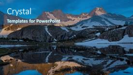  Presentation with wyoming - Slides enhanced with hike-in-wind-river-range background and a ocean colored foreground