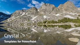  Presentation with wyoming - Slides with hike-in-wind-river-range background and a gray colored foreground
