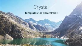  Presentation with wyoming - Presentation design with hike-in-wind-river-range background and a cool aqua colored foreground