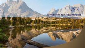  Presentation with wyoming - Slide set enhanced with hike-in-wind-river-range background and a light blue colored foreground