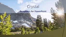  Presentation with wyoming - PPT theme featuring hike-in-wind-river-range background and a sky blue colored foreground