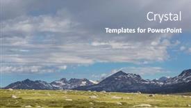  Presentation with wyoming - PPT theme consisting of hike-in-wind-river-range background and a gray colored foreground