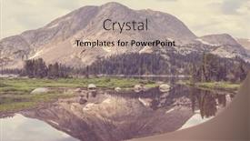  Presentation with wyoming - Theme enhanced with hike-in-wind-river-range background and a mint green colored foreground