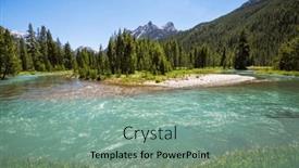  Presentation with wyoming - Presentation featuring hike-in-wind-river-range background and a seafoam green colored foreground