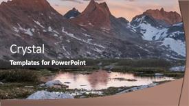  Presentation with wyoming - Theme featuring hike-in-wind-river-range background and a dark gray colored foreground
