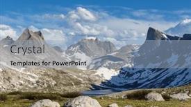  Presentation with wyoming - Theme consisting of hike-in-wind-river-range background and a light blue colored foreground