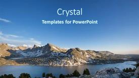  Presentation with wyoming - Presentation design featuring hike-in-wind-river-range background and a ocean colored foreground