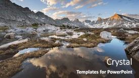 Presentation with wyoming - Slide deck consisting of hike-in-wind-river-range background and a tawny brown colored foreground