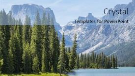  Presentation with wyoming - Presentation having hike-in-wind-river-range background and a light blue colored foreground