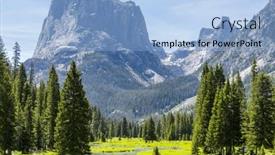  Presentation with wyoming - Presentation theme enhanced with hike-in-wind-river-range background and a light blue colored foreground