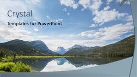  Presentation with wyoming - Slide deck having hike-in-wind-river-range background and a light blue colored foreground