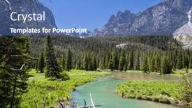  Presentation with wyoming - Presentation design enhanced with hike-in-wind-river-range background and a teal colored foreground
