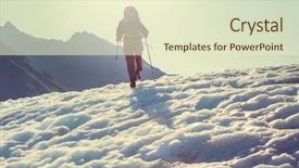  Presentation with park - Colorful presentation theme enhanced with hike in wrangell-st elias national park alaska instagram filter backdrop and a soft green colored foreground