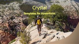  Presentation with shenandoah national park big meadows - PPT theme featuring hike in zion national park background and a  colored foreground