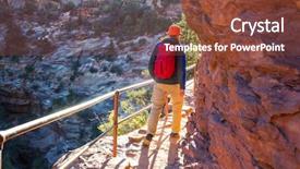  Presentation with arches national park - PPT layouts enhanced with hike in zion national park background and a  colored foreground