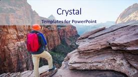  Presentation with national - Cool new slides with hike in zion national park backdrop and a  colored foreground