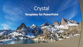  Presentation with lake - PPT layouts having hike-to-beautiful-minaret-lake and a ocean colored foreground