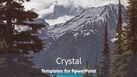  Presentation with british columbia - Presentation theme enhanced with hike-to-turquoise-waters background and a dark gray colored foreground