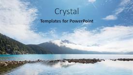  Presentation with british columbia - Amazing presentation theme having hike-to-turquoise-waters backdrop and a light blue colored foreground