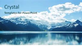  Presentation with british - Amazing slide set having hike to turquoise waters backdrop and a light blue colored foreground