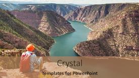  Presentation with recreation - Cool new presentation with hiker-in-flaming-gorge-recreation backdrop and a coral colored foreground
