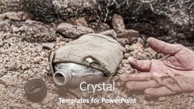  Presentation with canteen - Slides consisting of hiker-in-the-extreme-wilderness background and a coral colored foreground