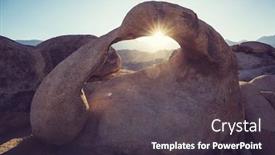  Presentation with alabama - Colorful presentation enhanced with hiker-in-unusual-stone-formations backdrop and a dark gray colored foreground
