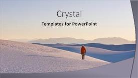  Presentation with mexico - Slide set enhanced with hiker-in-white-sands-dunes background and a lemonade colored foreground