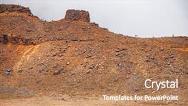  Presentation with new zealand - Beautiful slide deck featuring hikers at tongariro alpine crossing backdrop and a coral colored foreground
