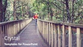  Presentation with adventure - Theme featuring hiking-and-tramping-in-new background and a gray colored foreground