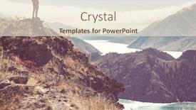  Presentation with adventure - Cool new presentation theme with hiking-and-tramping-in-new backdrop and a cream colored foreground