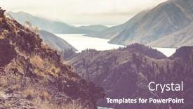  Presentation with adventure - Audience pleasing PPT layouts consisting of hiking-and-tramping-in-new backdrop and a gray colored foreground