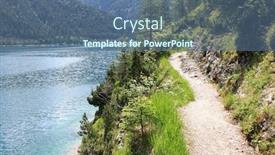  Presentation with mangroves mangrove trees along - Slide set enhanced with hiking-and-walking-path-along background and a ocean colored foreground